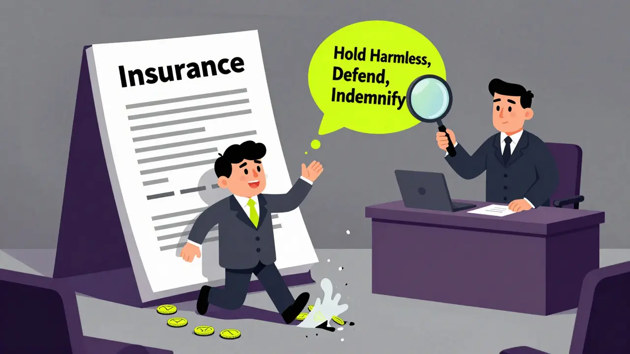 A plaintiff protected by an insurance document as a bankrupt party disintegrates into coins.